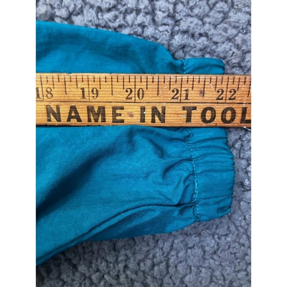 Vintage Columbia Isle Cove Anorak Jacket Mens Large L 90s Teal Geometric 1/2 Zip - Picture 10 of 16